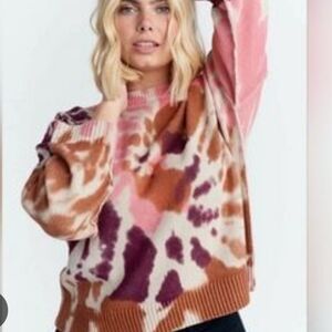 Lisa Todd cotton blend tie dye Sz S ( Very Oversized)